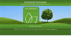Desktop Screenshot of lefoglieecologia.com